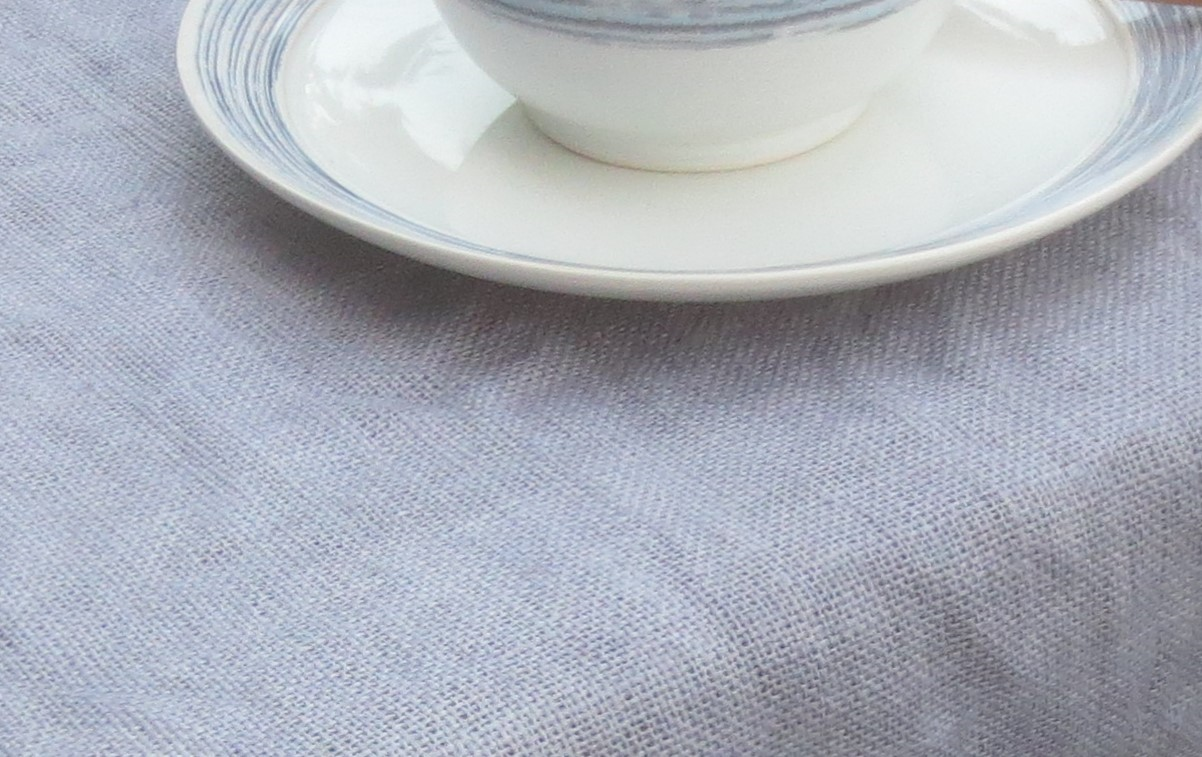 dewitt kendall home textiles dinnerware product development gray burlap detail tabletimes blog