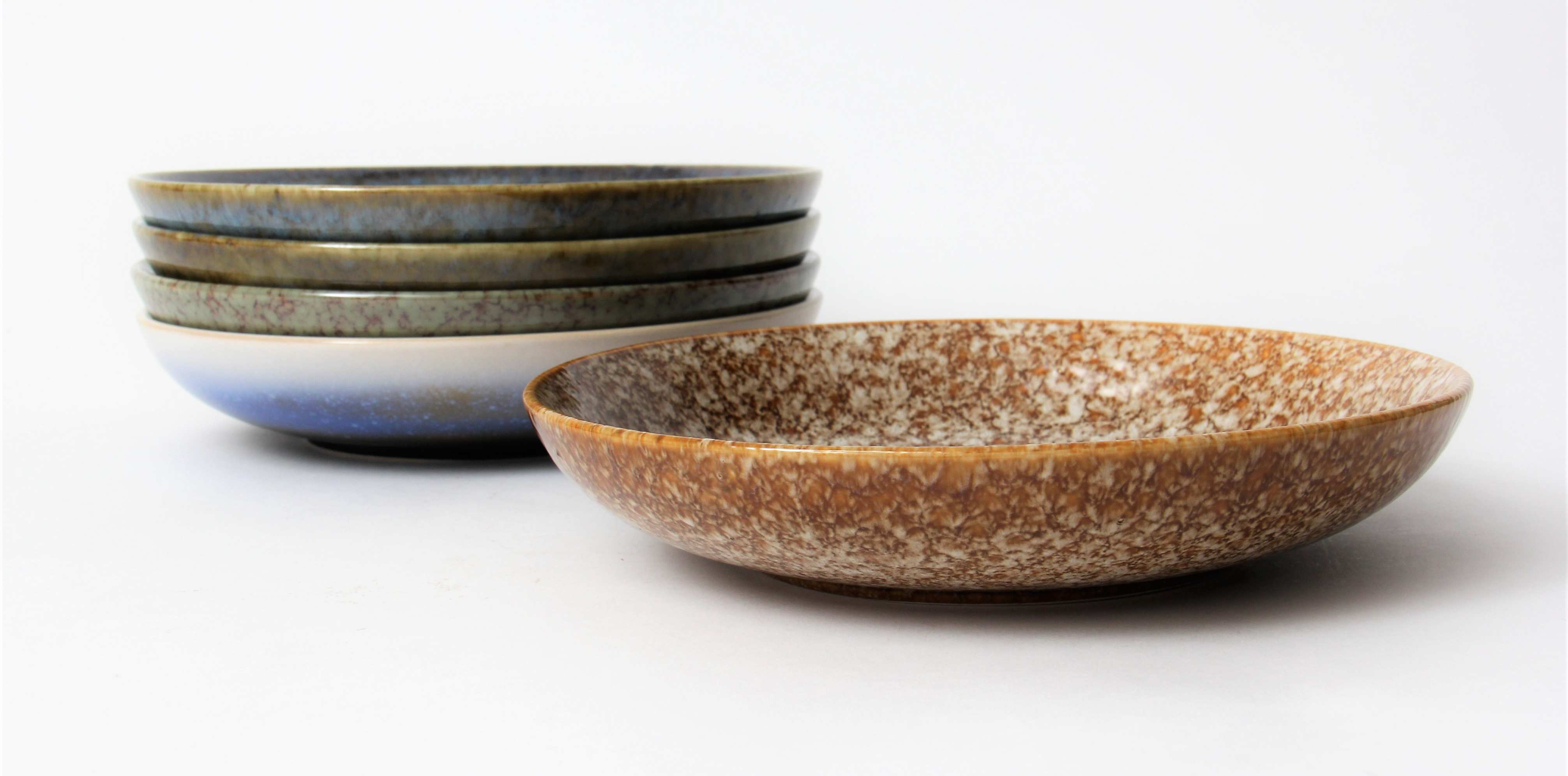 dewitt kendall pottery reactive glaze dinner bowl tabletimes blog