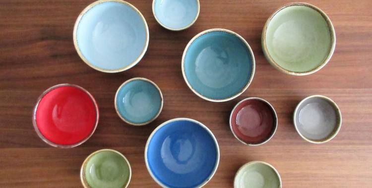 dewitt kendall mini bowls ingredient colored stoneware tabletimes blog